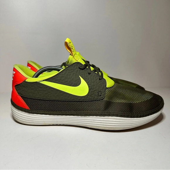 Nike Mens Solarsoft Moccasin 555301-336 Green Running Shoes Size 13 (295 Box 33) - Picture 1 of 9